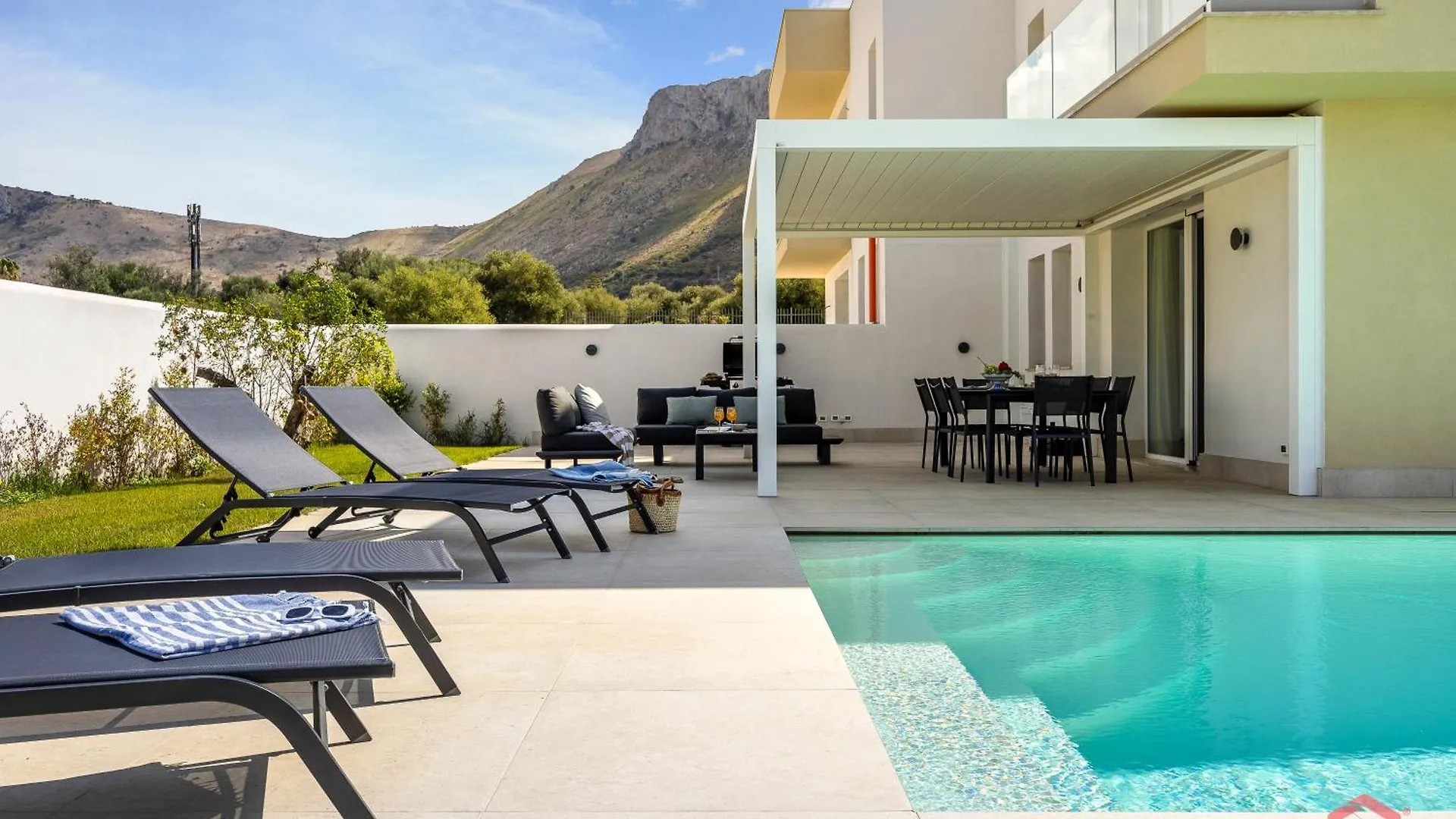 Brand New Villa With Private Heated Pool Terrasini