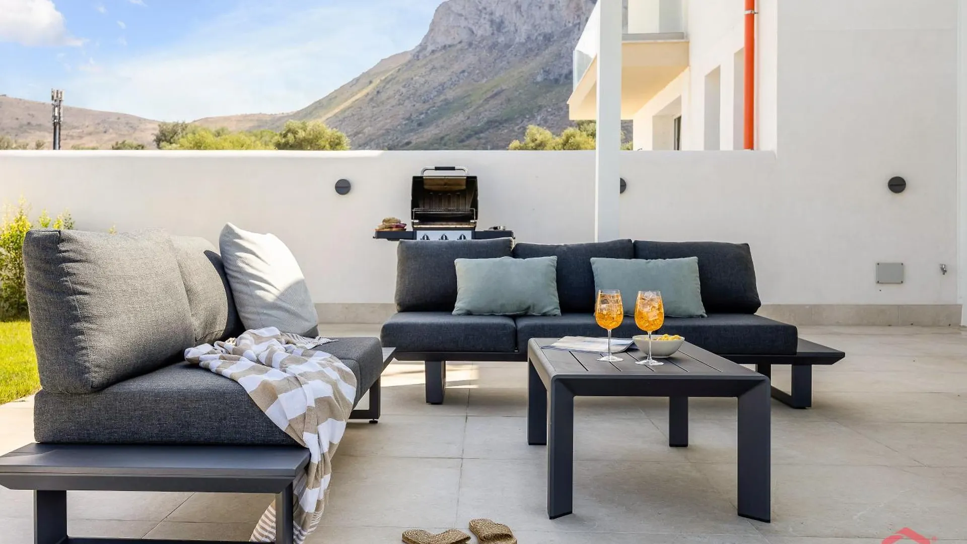 Brand New Villa With Private Heated Pool Terrasini Italy