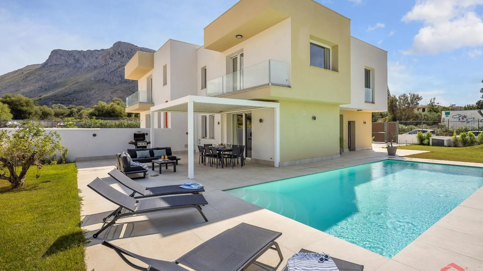 Brand New Villa With Private Heated Pool Terrasini